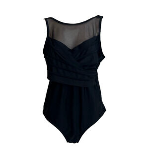 Adore Me one piece bathing suit, with mesh to upper chest area